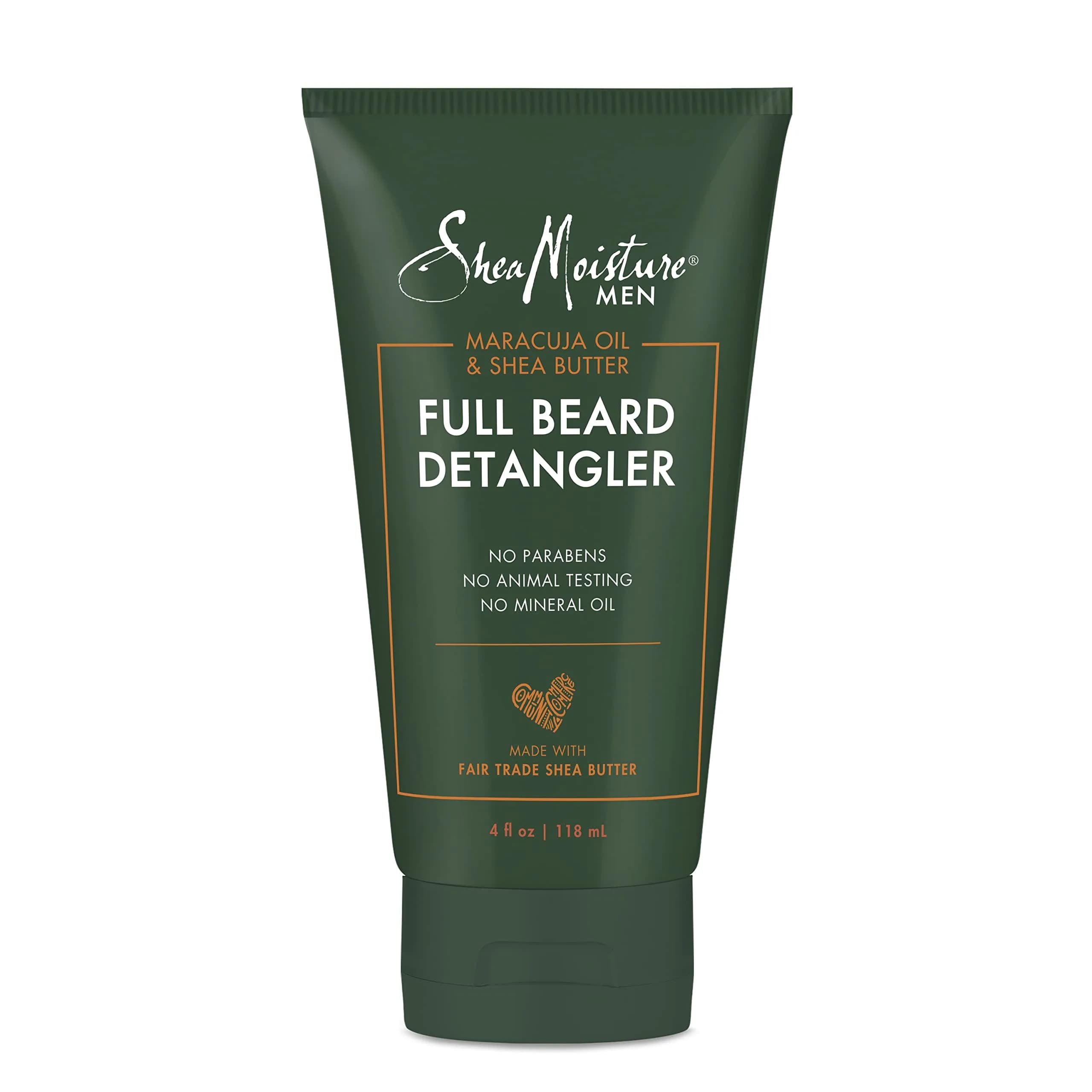 SheaMoisture Beard Conditioner Full Beard Detangler 118ml (4 Fl Oz) | Softens Coarse Facial Hair — 4 Fl Oz
