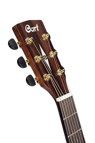 Cort Grand Regal Series Acoustic-Electric Guitar, Natural Glossy | Bevel Cut Grand Auditorium, Full Size, Myrtlewood & Sitka Spruce thumbnail 5