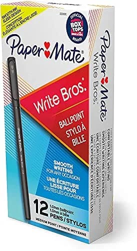 Paper Mate Write Bros Ballpoint Pens 1.0mm Black | Medium Point, Pack of 36, USA Import thumbnail 1