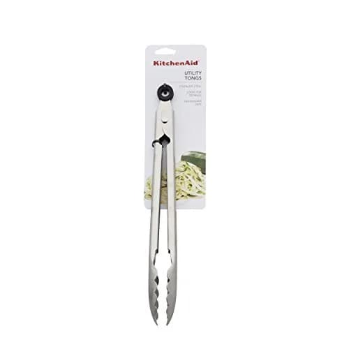 KitchenAid Stainless Steel Utility Tongs 11.6 Inches | Dishwasher Safe & Locking Mechanism thumbnail 4