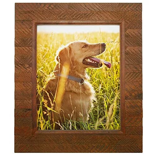 Eosglac 11x14 Picture Frame Rustic Brown | Handmade Wooden Wall & Tabletop Frame thumbnail 1