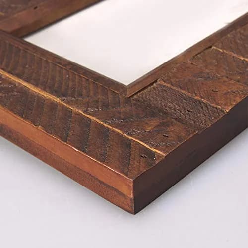 Eosglac 11x14 Picture Frame Rustic Brown | Handmade Wooden Wall & Tabletop Frame thumbnail 3