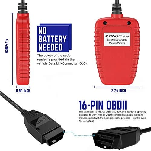 Autel OBD2 Scanner MS309 Universal Car Engine Fault Code Reader | Reads & Clears Codes thumbnail 8