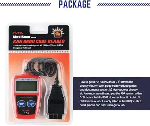 Autel OBD2 Scanner MS309 Universal Car Engine Fault Code Reader | Reads & Clears Codes thumbnail 9