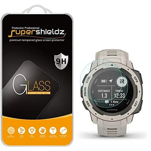 Supershieldz Tempered Glass Screen Protector for Garmin Instinct & Solar | Scratch & Bubble Free thumbnail 1