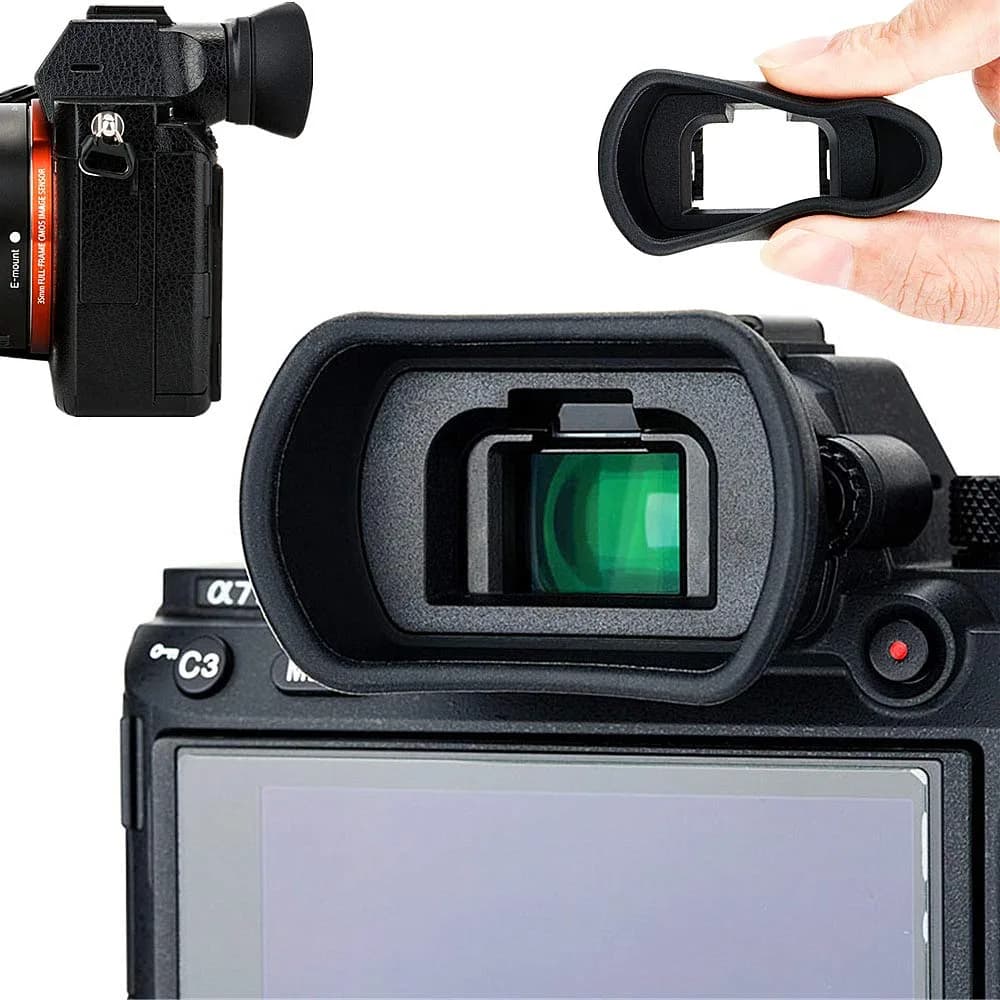 Kiorafoto Extended Eyecup for Sony A7/A9 Series Cameras | Replaces FDA-EP18 FDA-EP16 FDA-EP15 - main product image