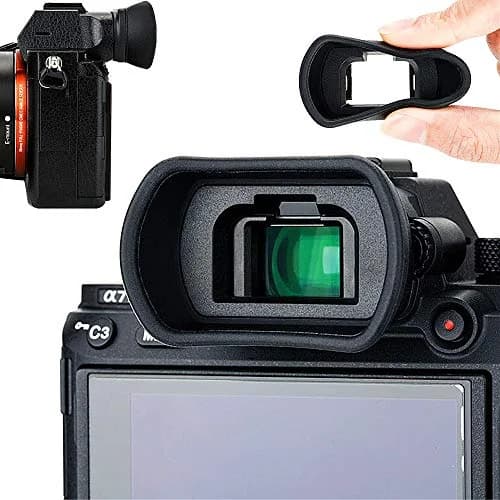 Kiorafoto Extended Eyecup for Sony A7/A9 Series Cameras | Replaces FDA-EP18 FDA-EP16 FDA-EP15 thumbnail 1