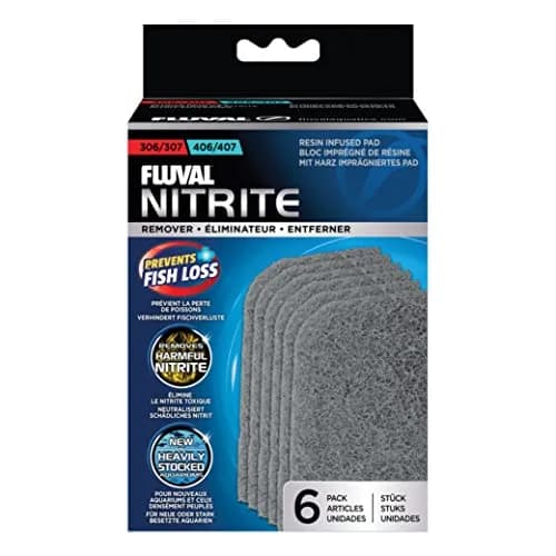 Fluval 307/407 Nitrite Remover Pad 6-Pack | Aquarium Canister Filter Media for Freshwater & Saltwater Tanks — 6-Pack