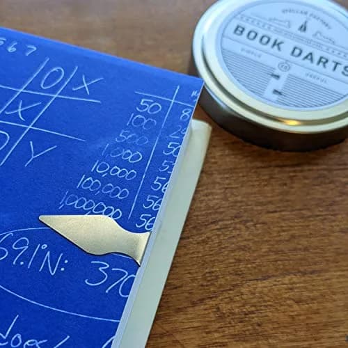 Stellar Factory Book Darts Stainless Steel Line Markers 50-Count Tin | Precision Line Marking for Books thumbnail 4