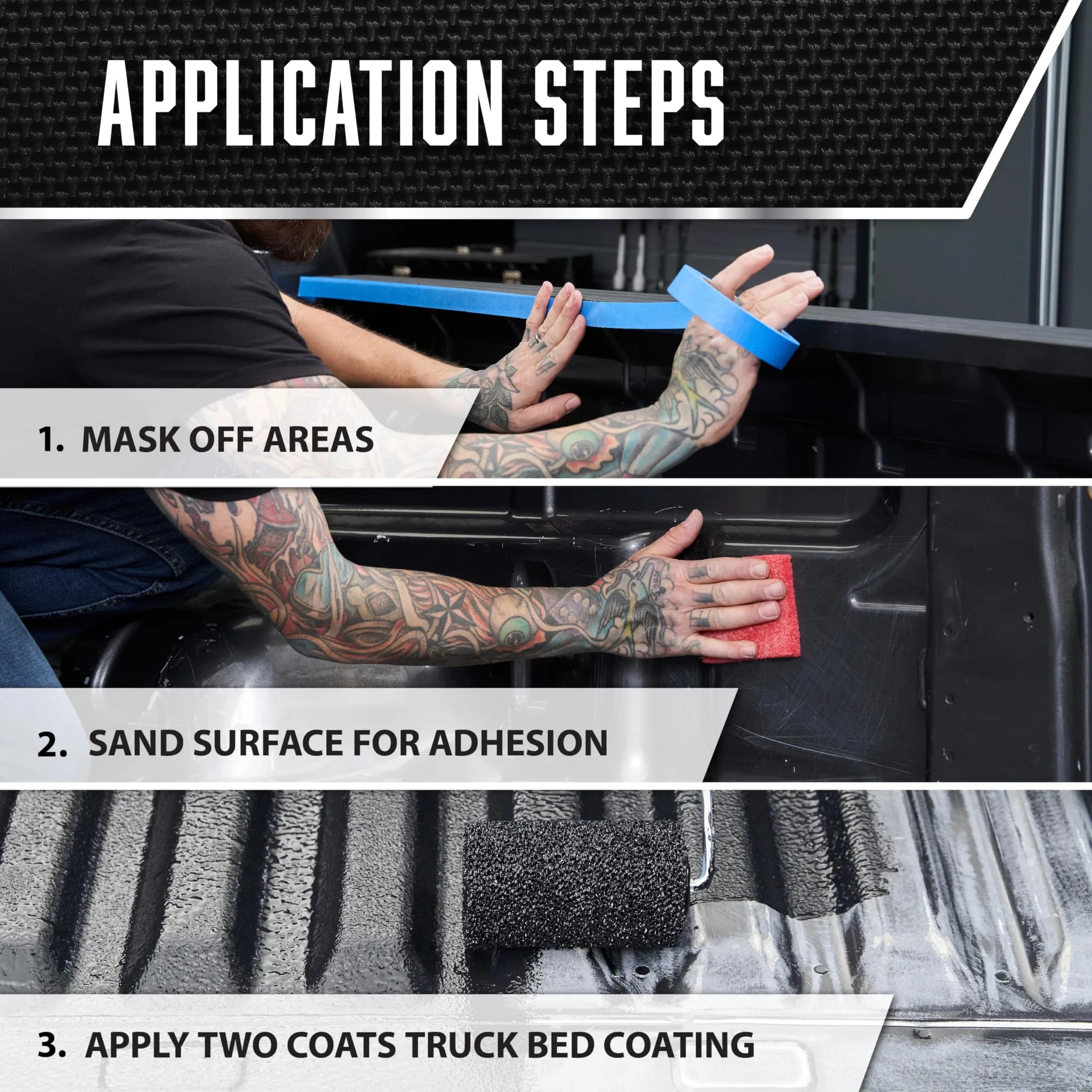Rust-Oleum Stops Rust Truck Bed Coating Black 1 Quart (946ml) | Durable Non-Skid Finish - view 7