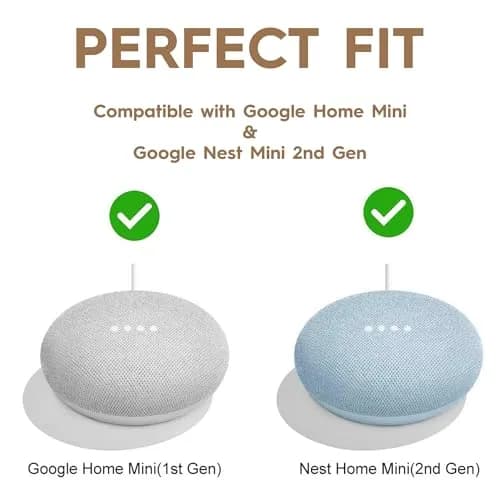AMORTEK Wall Mount for Google Nest Mini & Home Mini, 2-Pack | Cord Management & Outlet Holder thumbnail 3