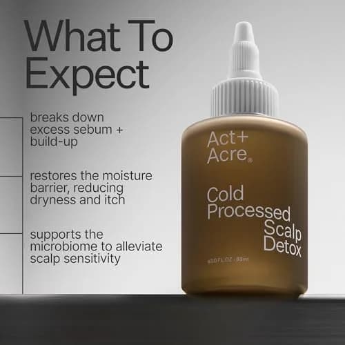 ACT+ ACRE Cold Processed Scalp Detox Oil 3 Fl Oz | Sulfate-Free for Dry & Itchy Scalp, Promotes Thicker Hair thumbnail 2