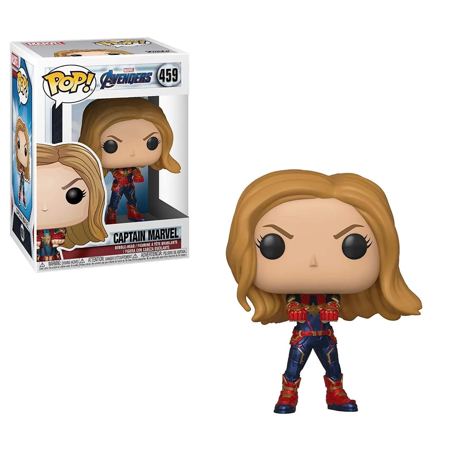 Funko Pop! Marvel Avengers Captain America (Endgame) #459 with Collector Cards | Entertainment Earth Exclusive — Multicolor