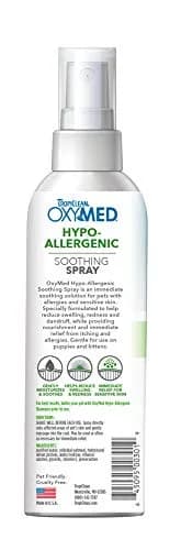 TropiClean OxyMed Hypoallergenic Itch Relief Spray for Cats & Dogs 236ml (8oz) | Gentle Relief for Sensitive Skin thumbnail 2