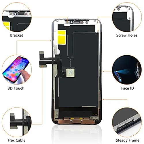 Bsz4uov iPhone 11 Pro Screen Replacement for A2160, A2217, A2215 | 5.8" High-Quality Digitizer & Tempered Glass thumbnail 2