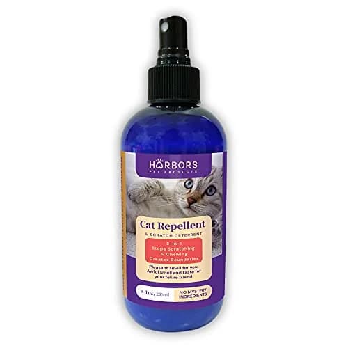 Harbor's Pet Products Cat Scratch and Chewing Deterrent Spray 236ml (8 Fl Oz) | Safe Essential Oil Formula for Furniture and Plants thumbnail 1