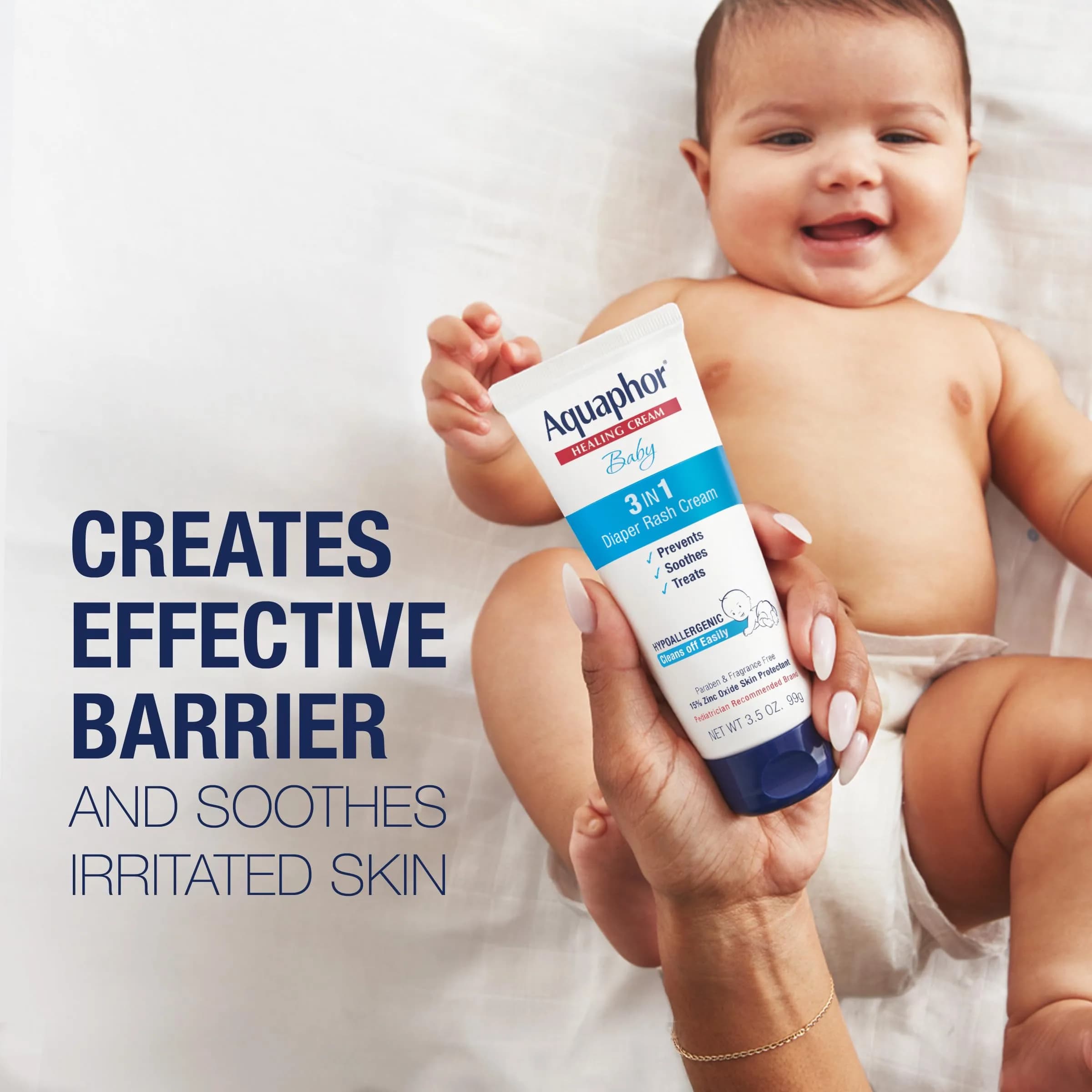 Aquaphor Baby Healing Ointment & Diaper Rash Cream Set 14 oz + 3.5 oz | Gentle Care for Sensitive Skin - view 7