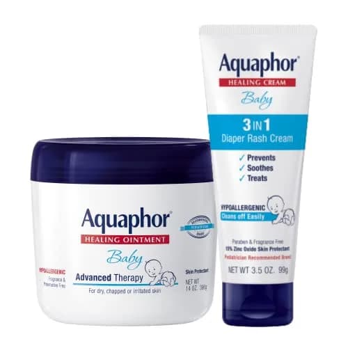 Aquaphor Baby Healing Ointment & Diaper Rash Cream Set 14 oz + 3.5 oz | Gentle Care for Sensitive Skin thumbnail 1