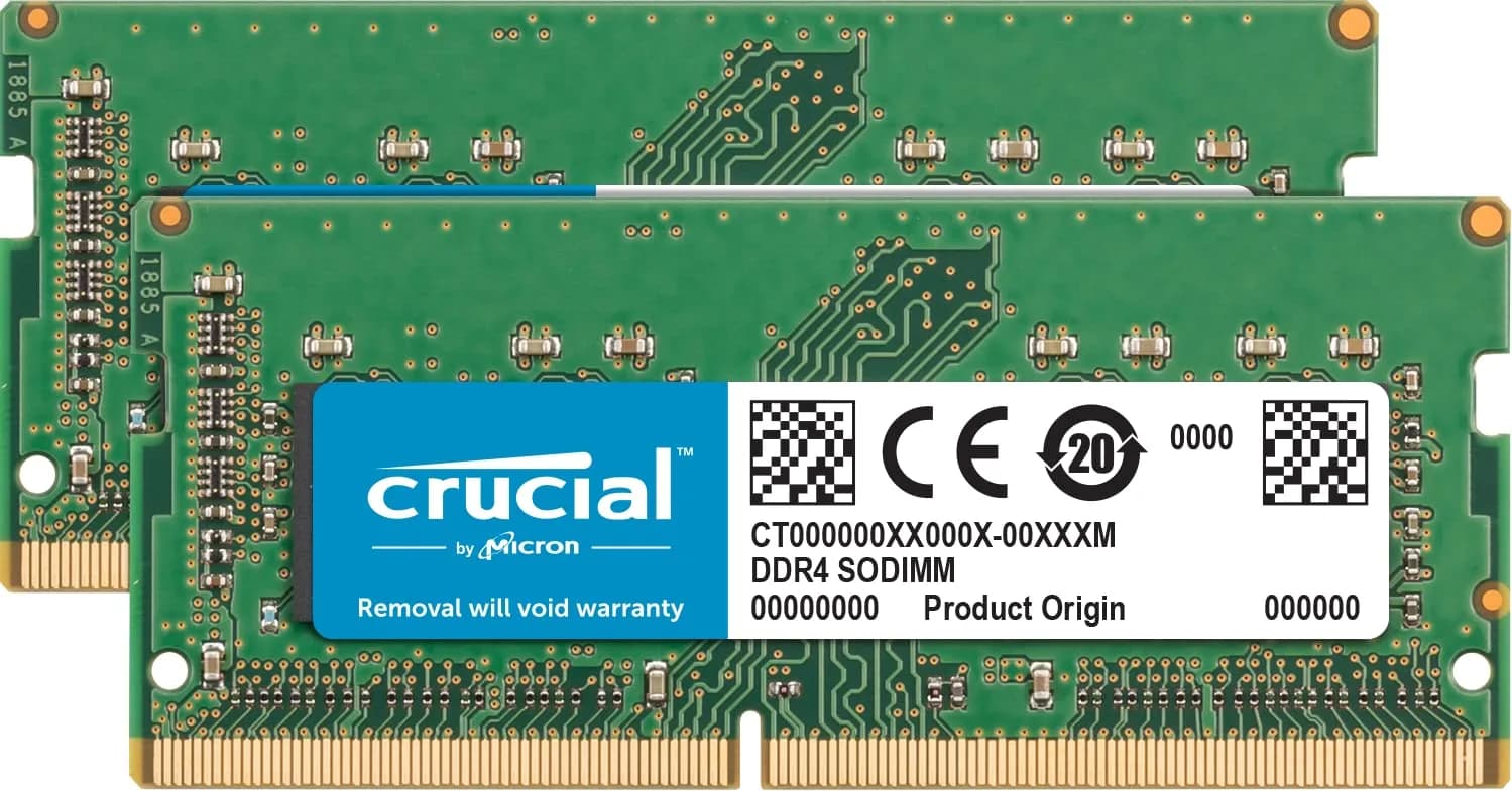Crucial 32GB Kit (16GBx2) DDR4 3200MHz CL22 Laptop Memory | Compatible with Next-Gen Systems - main product image