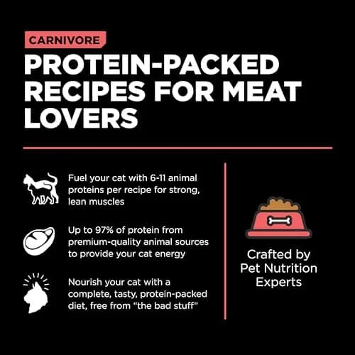 Go! Solutions Carnivore Salmon + Cod Grain-Free Dry Cat Food | High-Protein, Real Meat & Fish, 8 lb Bag thumbnail 2
