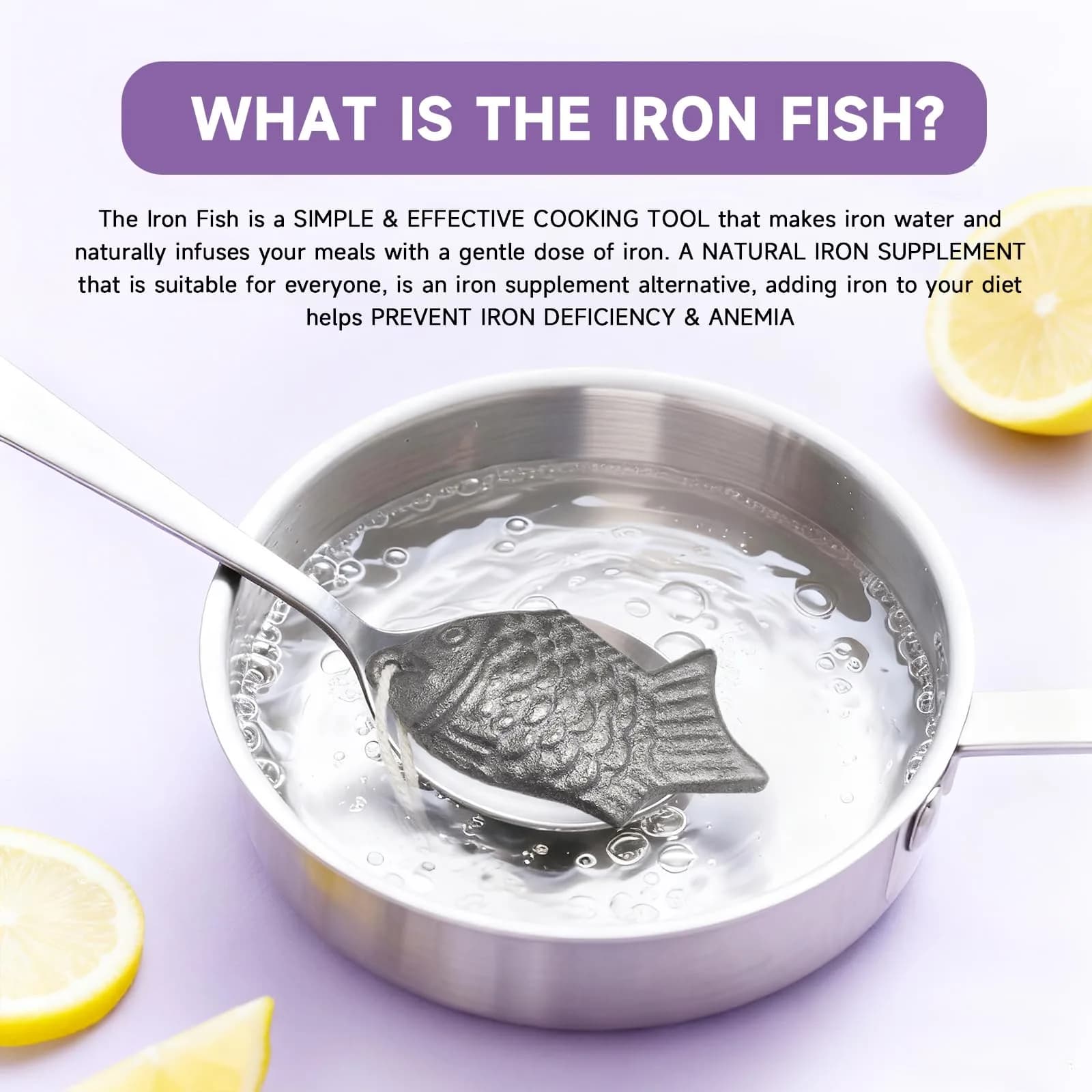 Lisol Iron Fish 2 Pack | Natural Iron Supplement for Cooking & Water - view 2