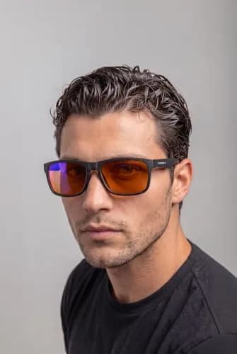 GUNNAR Intercept Onyx Amber Max Gaming Glasses 58mm (2.28in) Lens Width | Blue Light Blocking for Eye Relief thumbnail 3