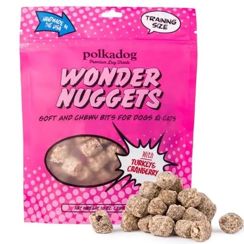 Polkadog Turkey & Cranberry Wonder Nuggets | Soft & Chewy Dog Treats for All Sizes thumbnail 1