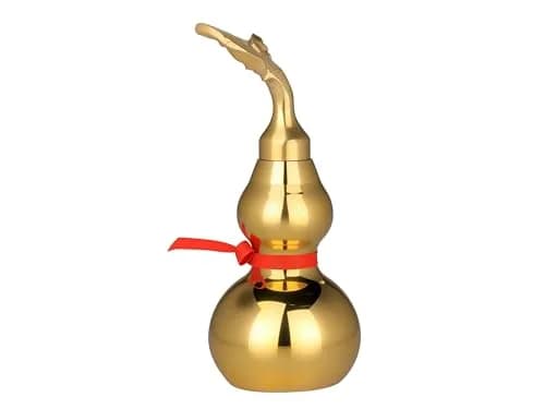 I-MART Brass Wu Lou Feng Shui Gourd 10.2 cm (4 Inch) | Traditional Home Decor Accent thumbnail 1