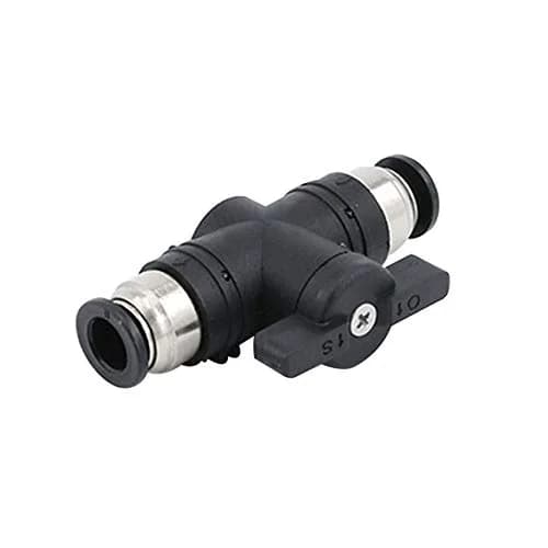 beduan Pneumatic Ball Valve 1/4" x 1/4" OD Push to Connect Fitting Quick Connect Union | Air Flow Control Valve thumbnail 4