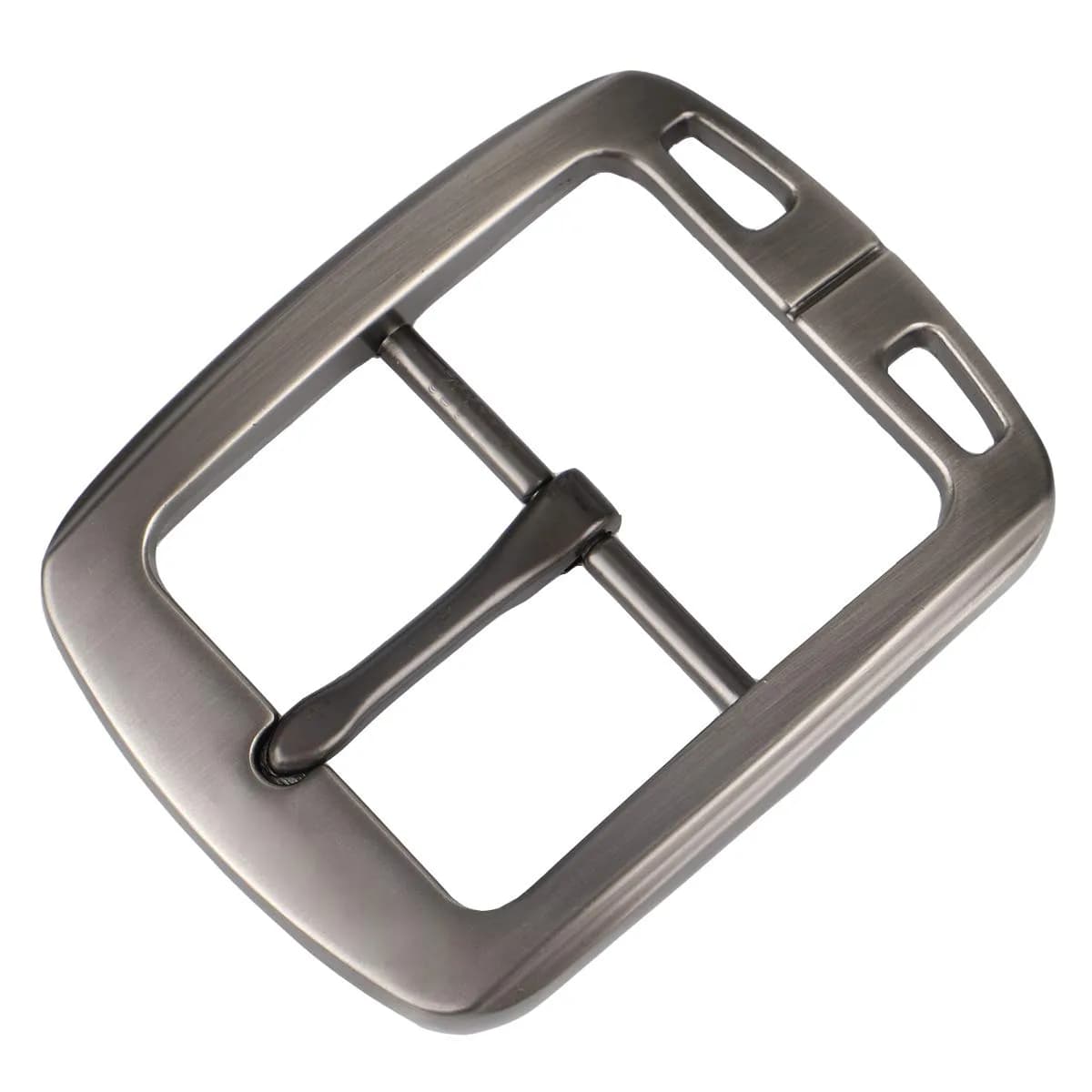 McFanBe Single Prong Square Belt Buckle | 3.8 cm (1.5 inch) Grey Alloy Replacement Buckle