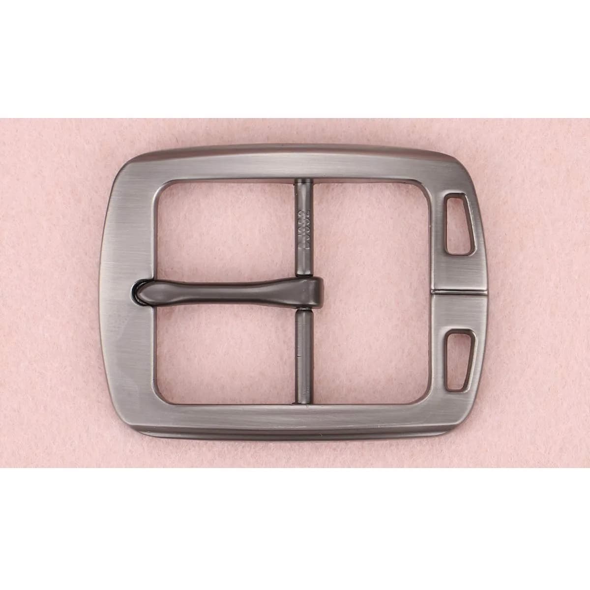 McFanBe Single Prong Square Belt Buckle | 3.8 cm (1.5 inch) Grey Alloy Replacement Buckle - view 5