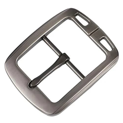 McFanBe Single Prong Square Belt Buckle | 3.8 cm (1.5 inch) Grey Alloy Replacement Buckle thumbnail 1