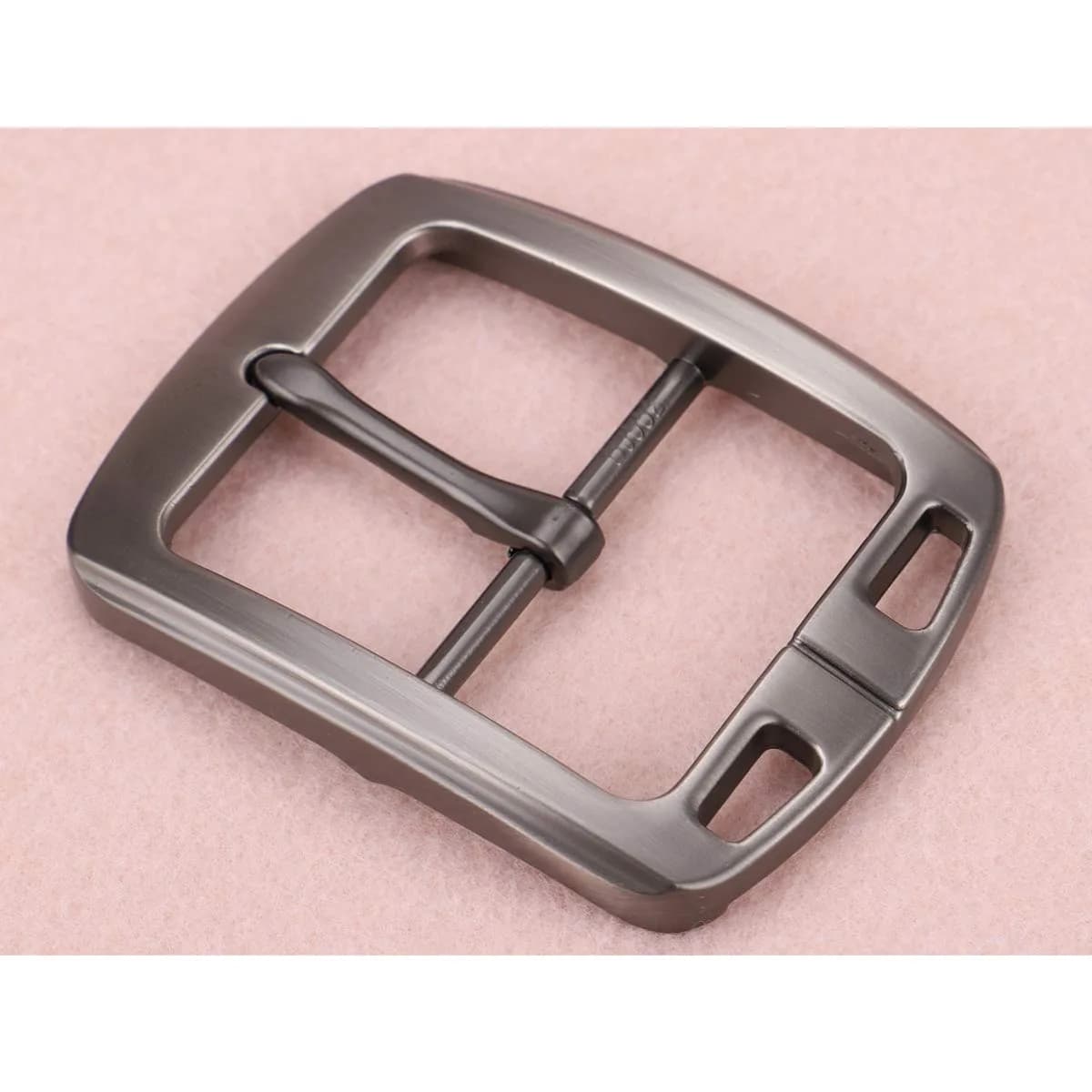 McFanBe Single Prong Square Belt Buckle | 3.8 cm (1.5 inch) Grey Alloy Replacement Buckle - view 3
