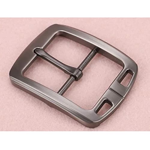 McFanBe Single Prong Square Belt Buckle | 3.8 cm (1.5 inch) Grey Alloy Replacement Buckle thumbnail 3