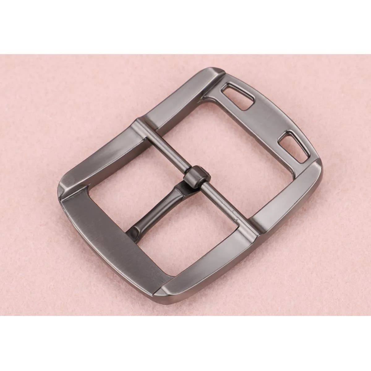 McFanBe Single Prong Square Belt Buckle | 3.8 cm (1.5 inch) Grey Alloy Replacement Buckle - view 4