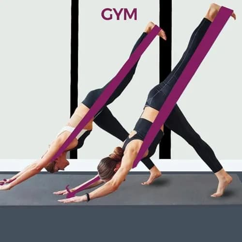 A AZURELIFE Resistance Bands Set — 3 Long Latex-Free Exercise Bands for Therapy, Yoga, Pilates, Strength Training (5 ft x 6 in, Light/Medium/Heavy) thumbnail 8