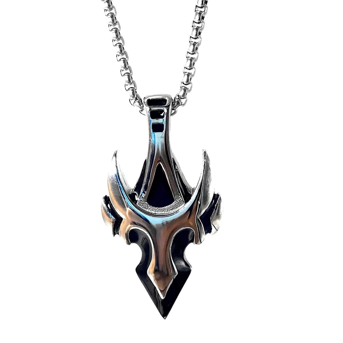 Leprato Viking Talisman Necklace for Men Norse Mjolnir Wolf Compass Valknut Amulet Pendant 24 inch — Arrow