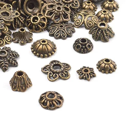 BronaGrand Jewelry Bead Caps 5-15mm | Bali Style Metal Mix for Jewelry & Crafts thumbnail 4