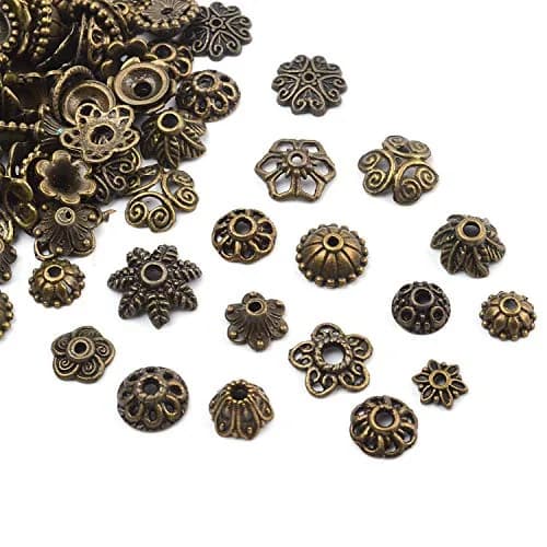 BronaGrand Jewelry Bead Caps 5-15mm | Bali Style Metal Mix for Jewelry & Crafts thumbnail 5