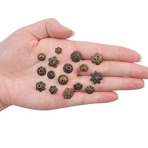 BronaGrand Jewelry Bead Caps 5-15mm | Bali Style Metal Mix for Jewelry & Crafts thumbnail 3