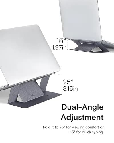 MOFT Invisible Laptop Stand, Stick-On Portable Riser for Mobile Work | Ultra-Thin, Supports 11lb, Fits 11-16" Laptops thumbnail 6