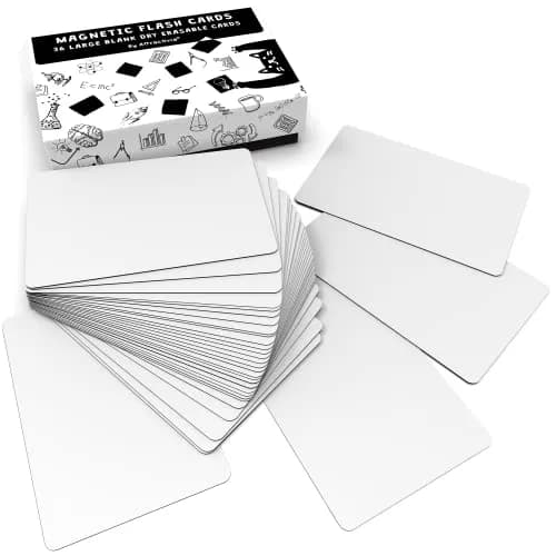 Attractivia Magnetic Labels 5.6 x 3.7 in | Erasable Magnetic Stickers for Office & Home thumbnail 1