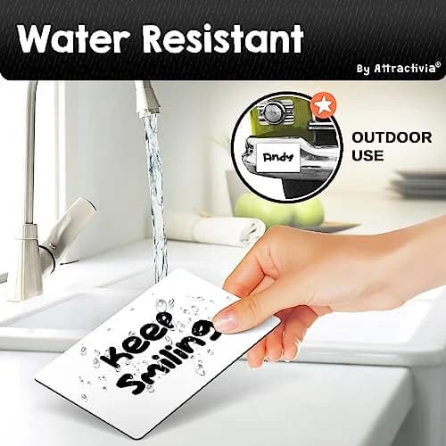 Attractivia Magnetic Labels 5.6 x 3.7 in | Erasable Magnetic Stickers for Office & Home thumbnail 7
