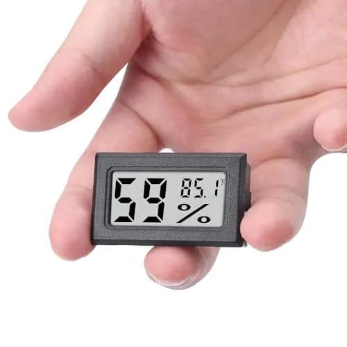 Goabroa Mini Hygrometer Thermometer Digital Indoor Humidity Gauge Monitor with Temperature Meter Sensor 1.89" x 1.13" x 0.66" | Accurate Readings Every 10 Seconds thumbnail 1