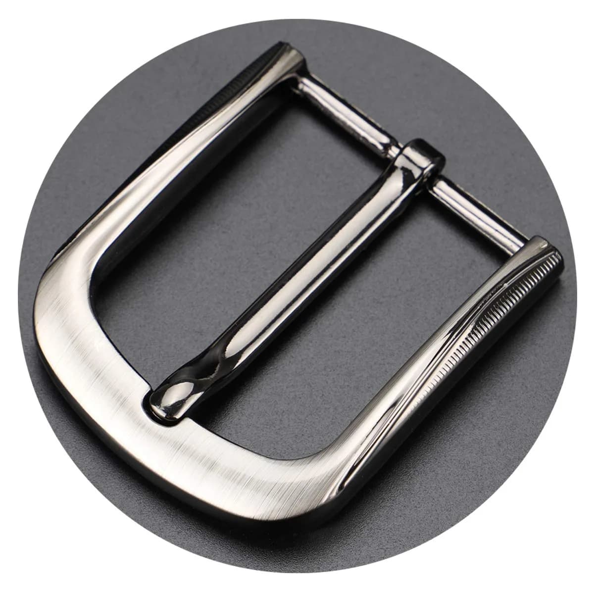 McFanBe 1.5 Inches (38 mm) Belt Buckle Single Prong Square Replacement Buckle for Men Women Belt (Grey03) | Alloy Metal Buckle for 38mm Straps - view 6
