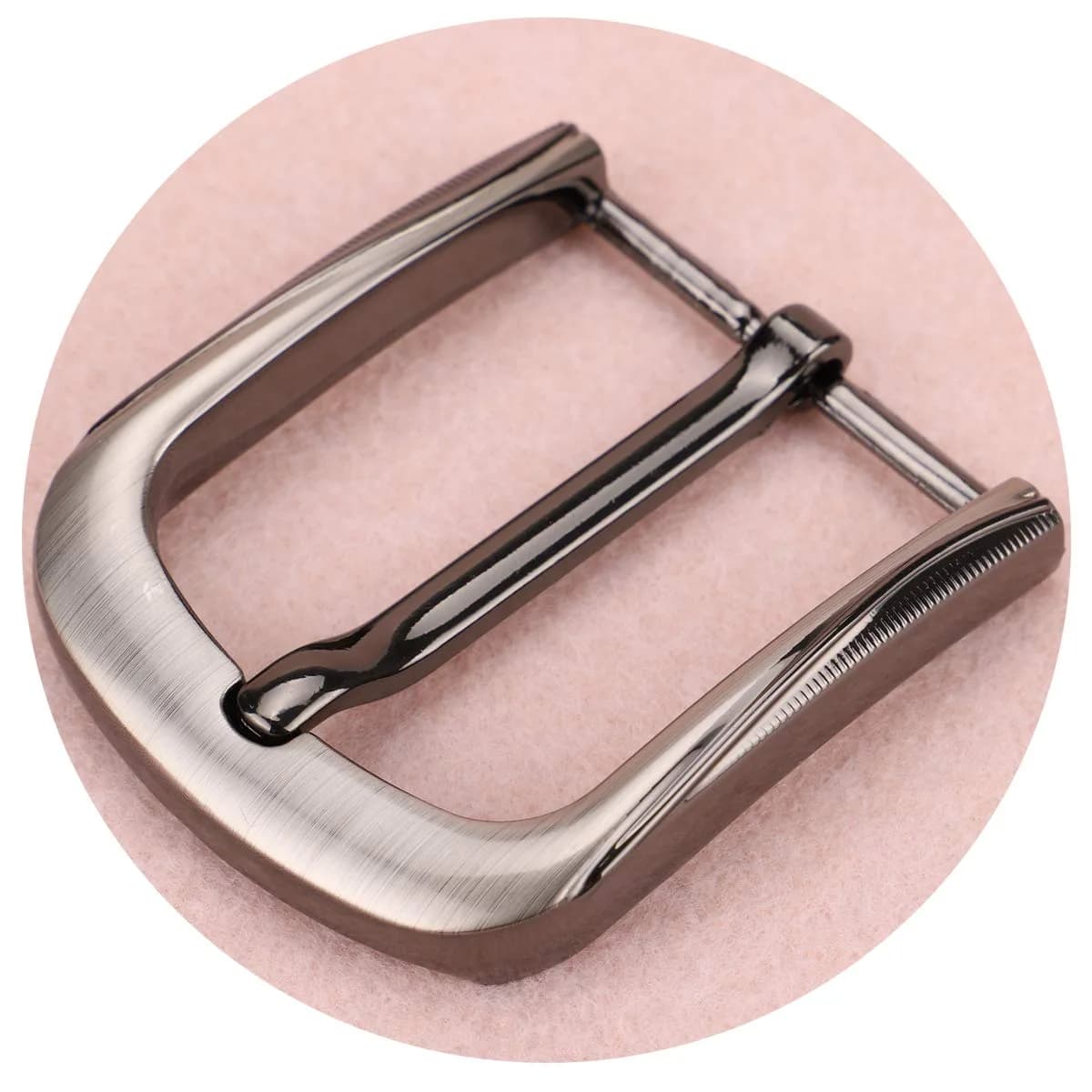 McFanBe 1.5 Inches (38 mm) Belt Buckle Single Prong Square Replacement Buckle for Men Women Belt (Grey03) | Alloy Metal Buckle for 38mm Straps - view 2