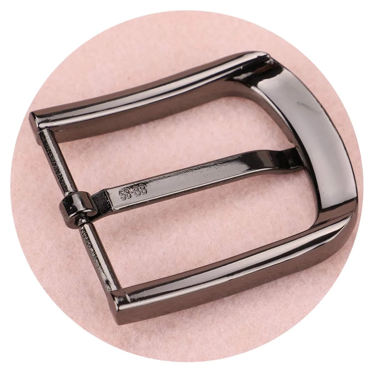 McFanBe 1.5 Inches (38 mm) Belt Buckle Single Prong Square Replacement Buckle for Men Women Belt (Grey03) | Alloy Metal Buckle for 38mm Straps - view 4
