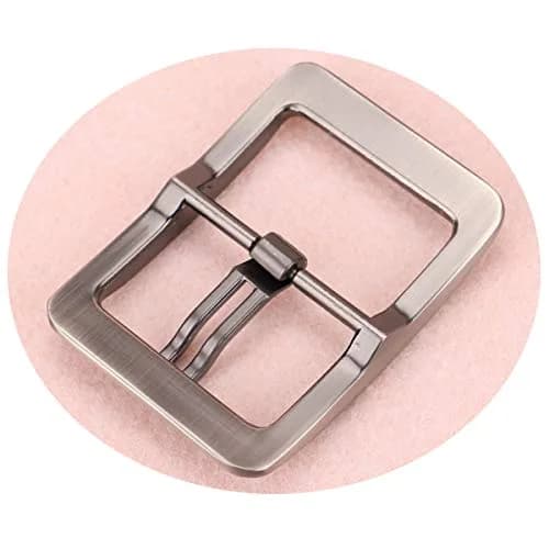 McFanBe Single Prong Square Belt Buckle 38mm (1.5 Inches) | Grey Alloy Replacement Buckle thumbnail 4
