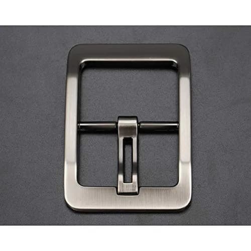 McFanBe Single Prong Square Belt Buckle 38mm (1.5 Inches) | Grey Alloy Replacement Buckle thumbnail 6