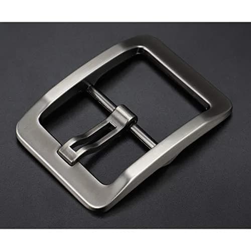 McFanBe Single Prong Square Belt Buckle 38mm (1.5 Inches) | Grey Alloy Replacement Buckle thumbnail 7